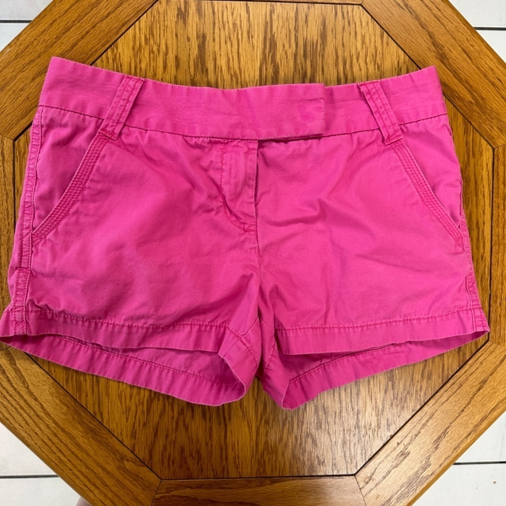 *J. CREW* Hot Pink Classic Twill Chino City Fit Shorts Size 9